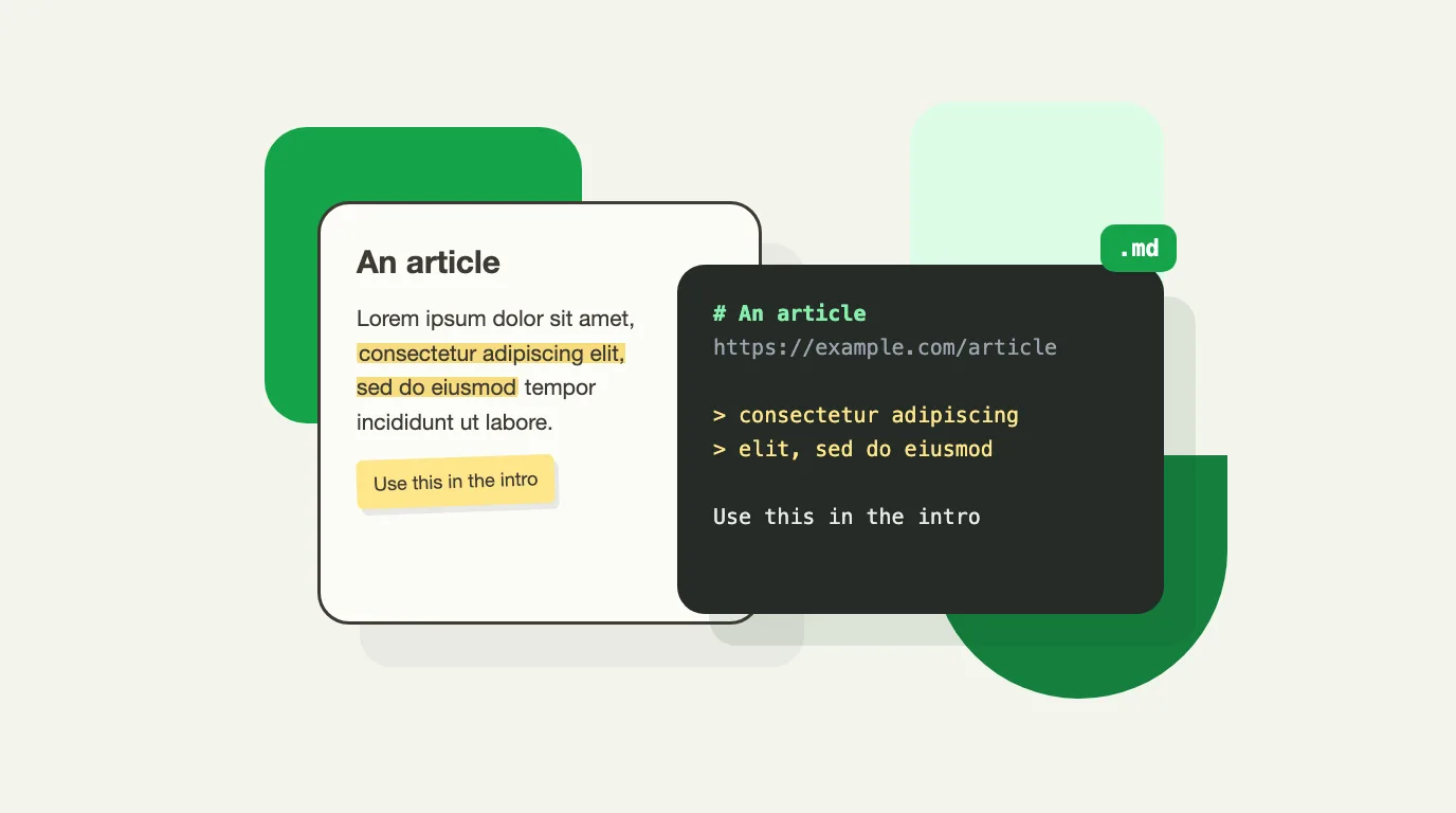 How to Export Web Highlights and Notes to Markdown (Obsidian, Notion)